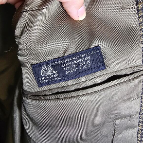 Jos. A. Bank 100% Wool Multicolor Plaid Blazer Men's 40S‎ - Picture 4 of 10